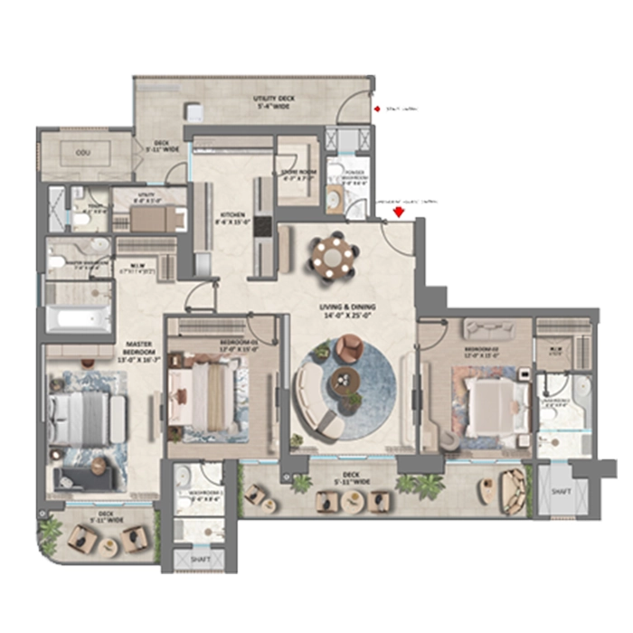 3 BHK Plan